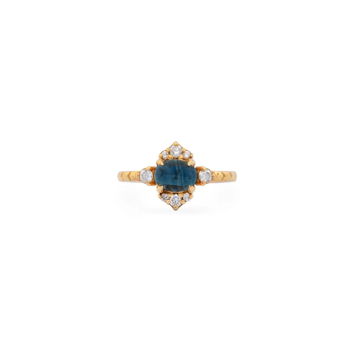 Olivia - Sapphire Ring with Diamonds