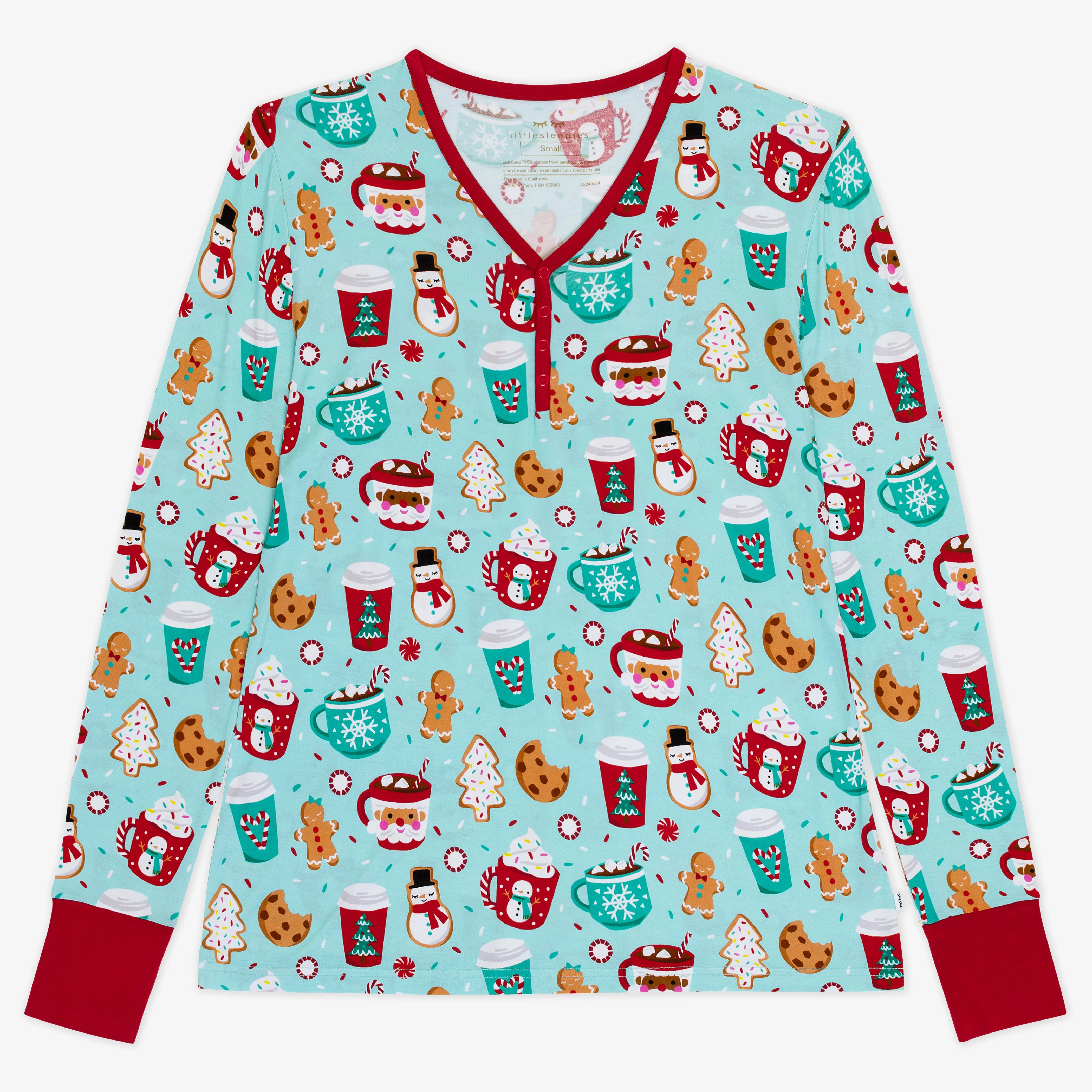 Peppermint Mocha Women's Pajama Top