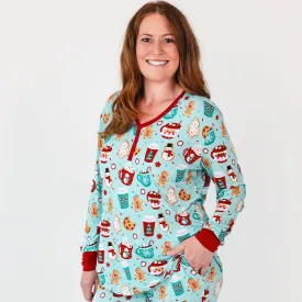 Peppermint Mocha Women's Pajama Top