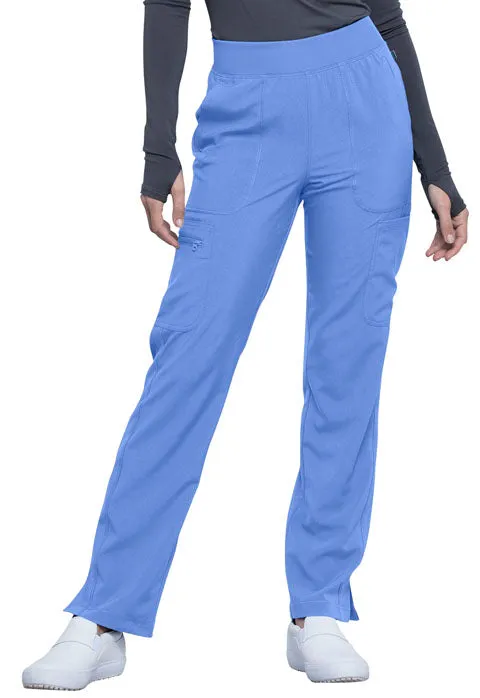 PETITE - Cherokee Infinity Women's Mid Rise Tapered Leg Pull-on Scrub Pant CK065AP