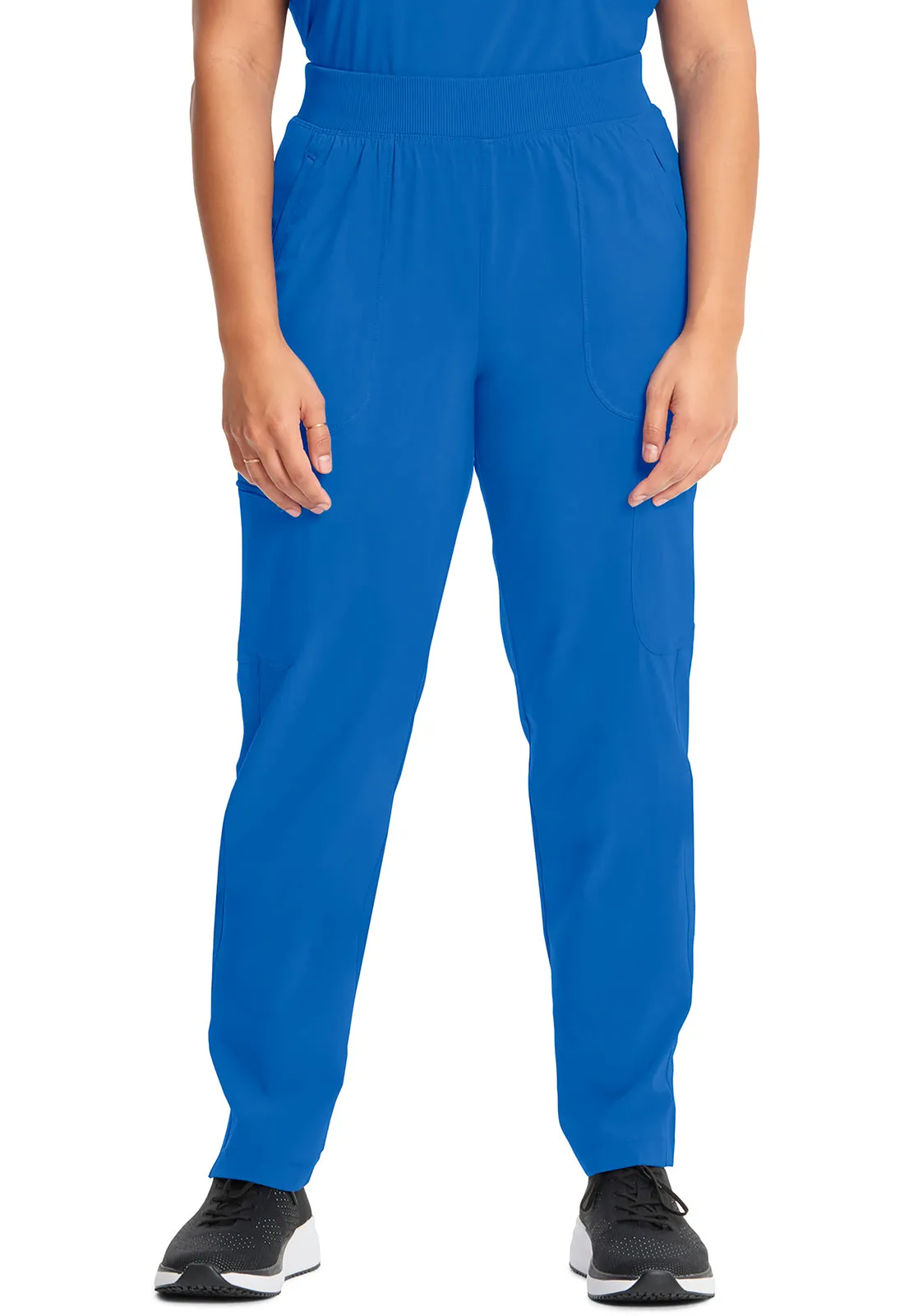 PETITE - Cherokee Infinity Women's Mid Rise Tapered Leg Pull-on Scrub Pant CK065AP