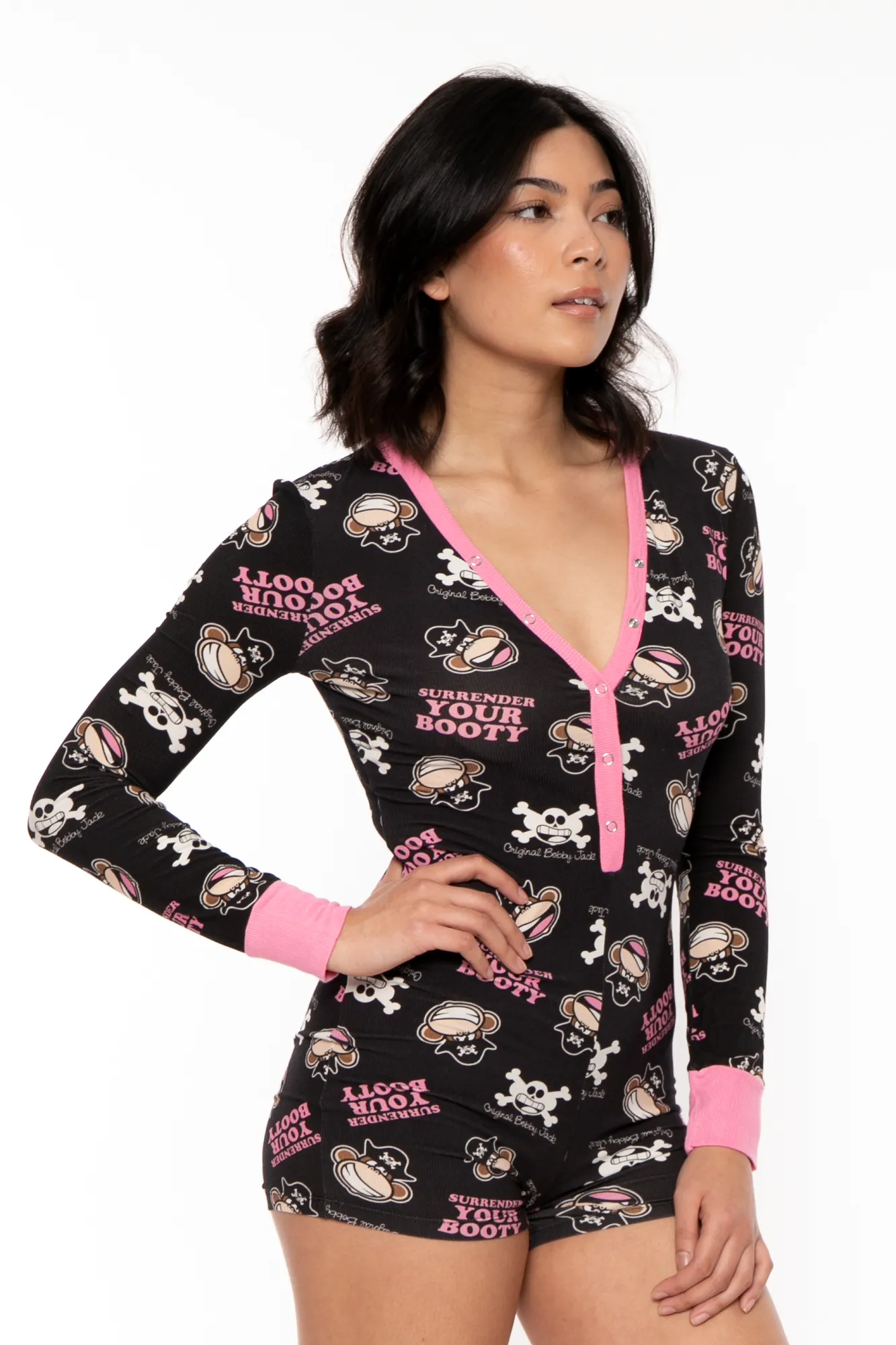 Surrender - Bobby Jack Pajama Onesie - Black