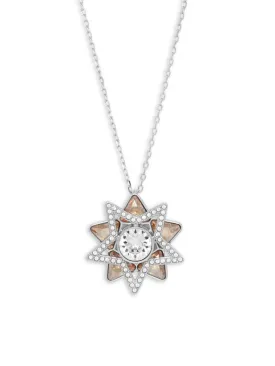 Swarovski Cry GSHA/RHS Double Star Pendant Necklace