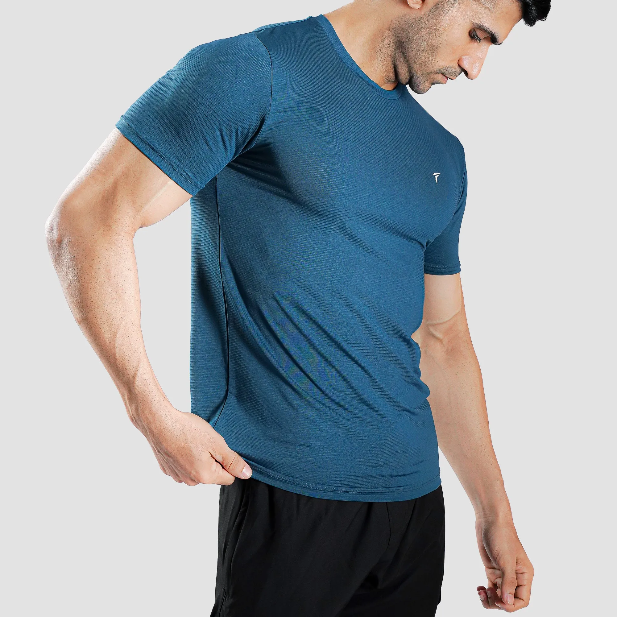 Tf-Teal Green Ultra Stretch Mesh Tee