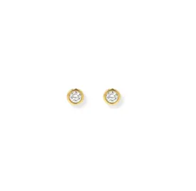 Tiny Diamond CZ Studs