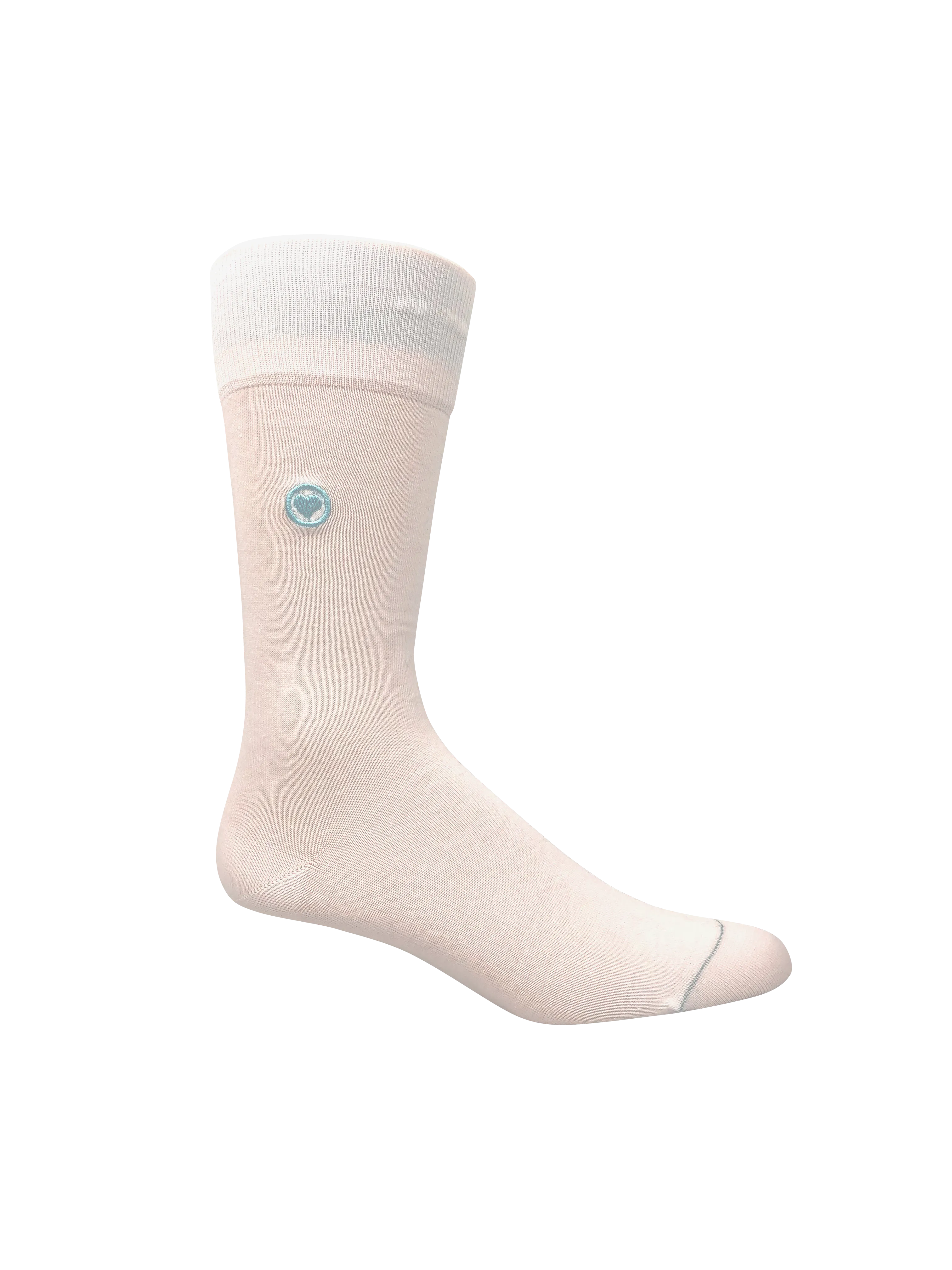 White Solid Socks (M)